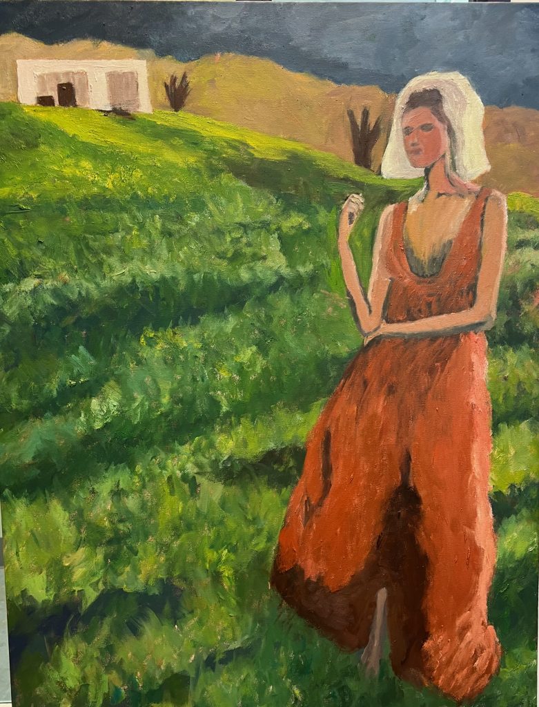 Barefoot and Pregnant Painting